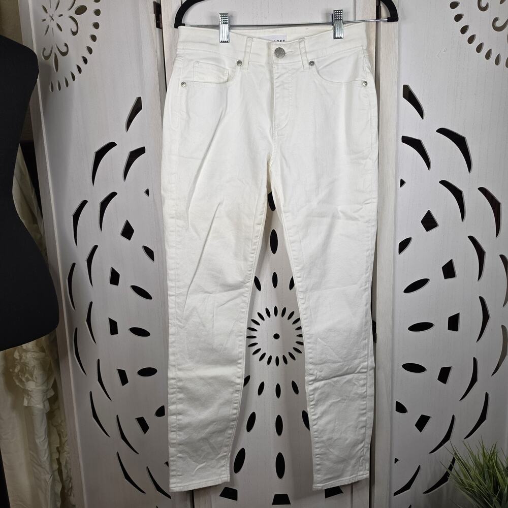 Made in Love Loft Women's Curvy Skinny Jeans White Stretchy Size 0